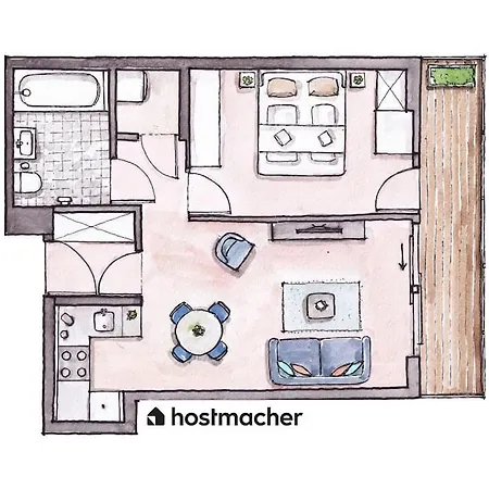Hm • Modern 1br Vista At Danube