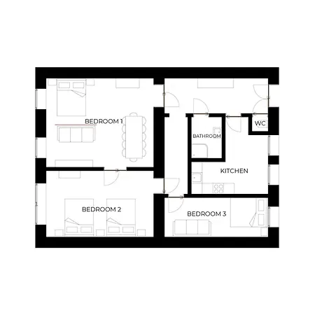 Apartment Spacious Living I Luxury Design