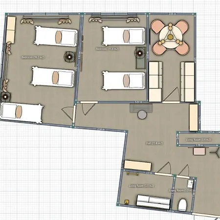 Apartment Two-Bedroom Apartment 'Taupe' Vienna