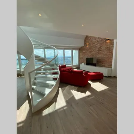 Luxus Penthouse Aussicht über Ganz Apartment Wien