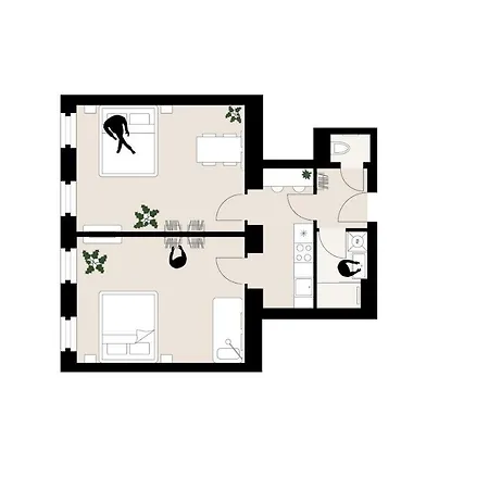 Modern 2br - Full Kitchen - Schoenbrunn Area - 15 Mins To Center Apartment