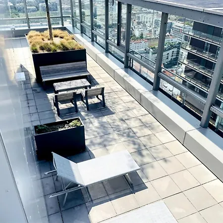 Apartment Sunrise Above Sky With Rooftop Pool *