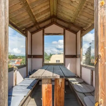Whirlpool , Dachterrasse , Wienblick , Zwei Etagen Apartment Vienna