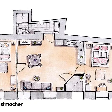 Apartment Spacious 2br Near Attractions By Hm