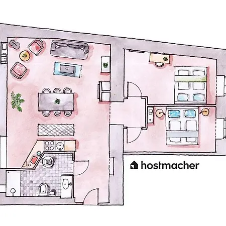 Spacious 2br By Metro And Center By Hm Apartment *