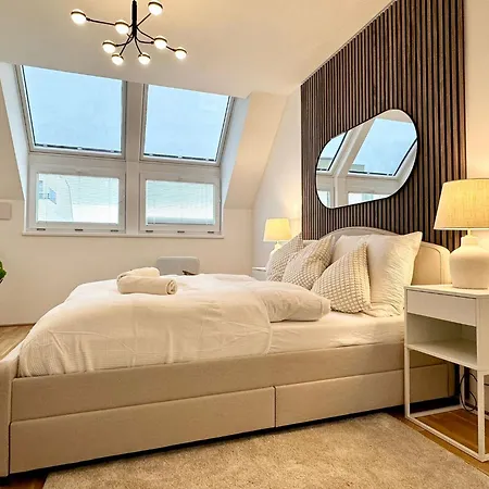 Апартаменты Stylish - 3 Min To U1 Kagraner Platz Вена