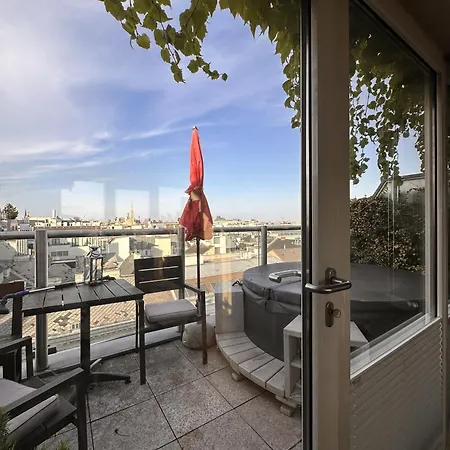 Apartment City-penthouse Mit 4 Terassen Und Whirlpool Vienna