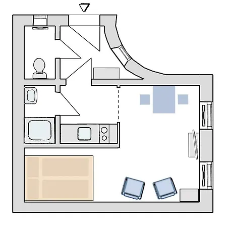 Apartment Studio-apartment Augarten Vienna