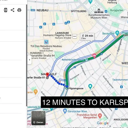 Проживание в семье Direct Center-privat Rooms-5 Minutes Mariahilferstrasse Вена