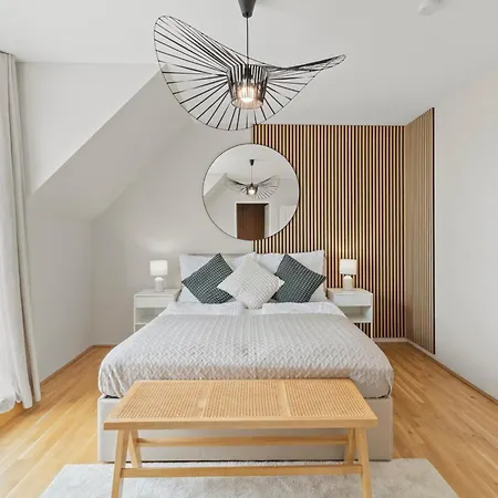 Апартаменты Stylish - 3 Min To U1 Kagraner Platz Вена