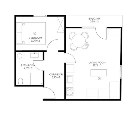 Apartment Free Parking I Balcony I 5 Min To Train Station *