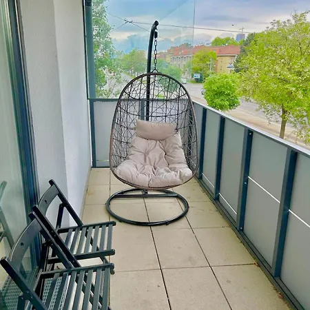 Modern Danube With Balcony & Free Parking Apartmán Vídeň
