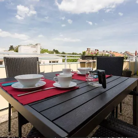 Visit Roof Terrace Morning Sun Vienna