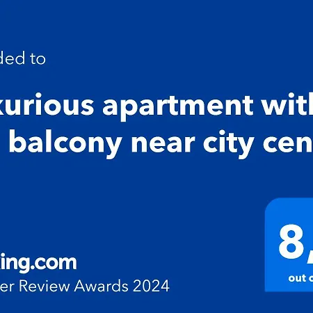 Apartment Luxurious With Big Balcony Near Center *