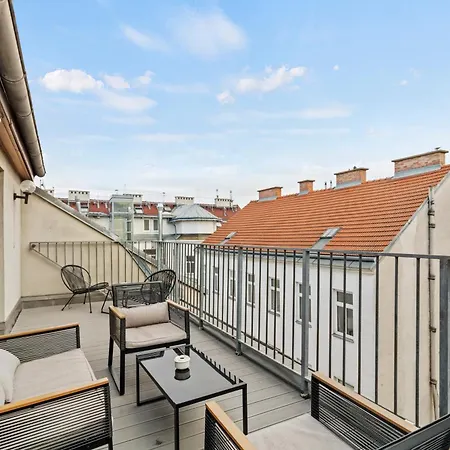 Terrace - 155 M² - 5 Min U6 Thaliastrasse Lägenhet Wien