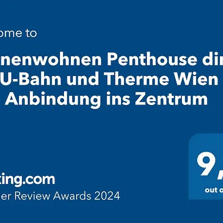 Apartmán Sonnenwohnen Penthouse Direkt Bei U-bahn Und Therme Mit Anbindung Ins Zentrum