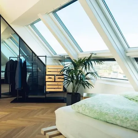 Blackriver Loft Mit Gratis Parkplatz Nahe Schoenbrunn Und U6 Apartment *