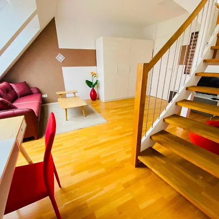 Bright Duplex Danube Canal Apartment Vienna