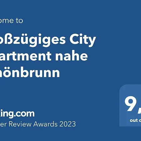 Apartment Grosszugiges Nahe Schonbrunn *