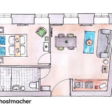 Apartment Sleek 1br Flat Near Center By Hm