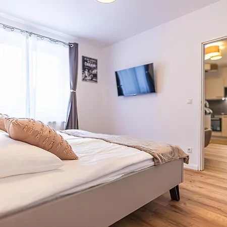 Charming 1br And 1lr Modern Design Donaustadt Apartament *