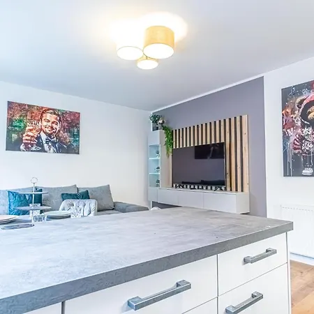 Charming 1br And 1lr Modern Design Donaustadt Apartament *