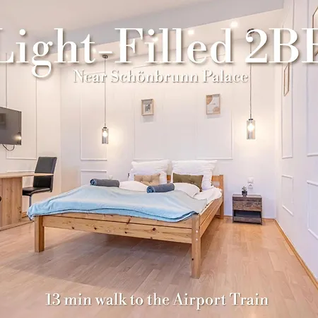 Apartmán Beautiful 2br Near Bahnhof Meidling